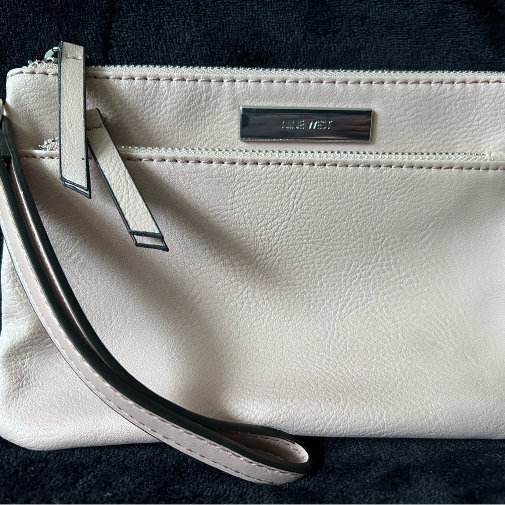 Nine West Pale Pink Wristlet Clutch